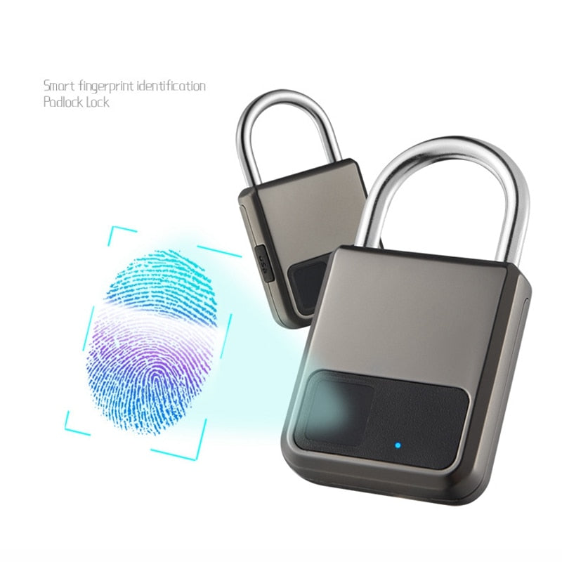 Fingerprint Padlock Waterproof Smart Keyless
