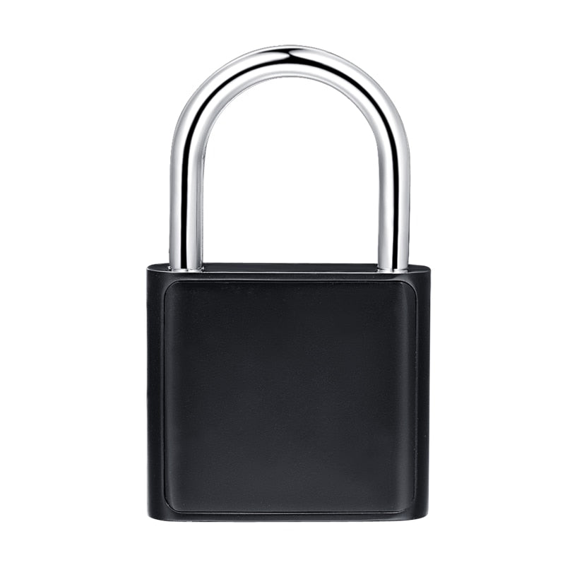 Black silver Keyless USB Rechargeable Door Lock