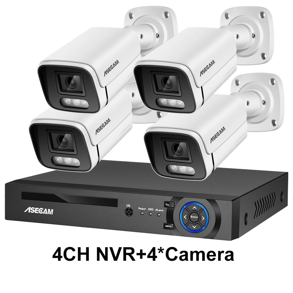 4K Security Camera System 8MP Audio Mic CCTV