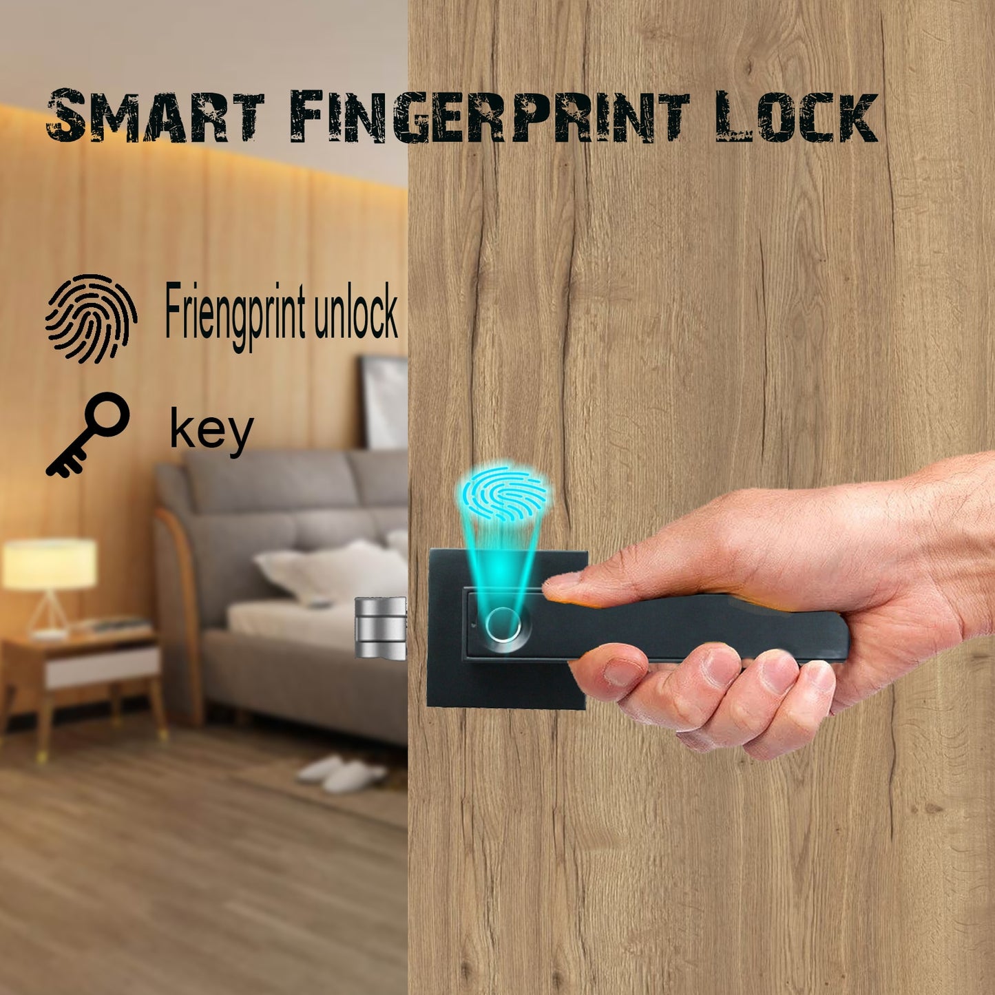 Bedroom Simple Fingerprint Door Lock