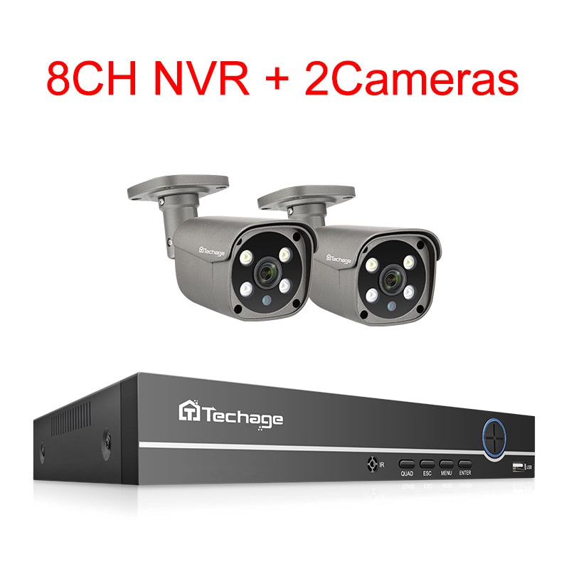 Techage Security Camera System 8CH 5MP HD