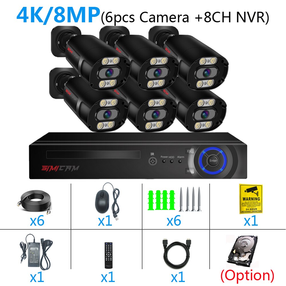 4K Security Camera System Ultra HD 8MP