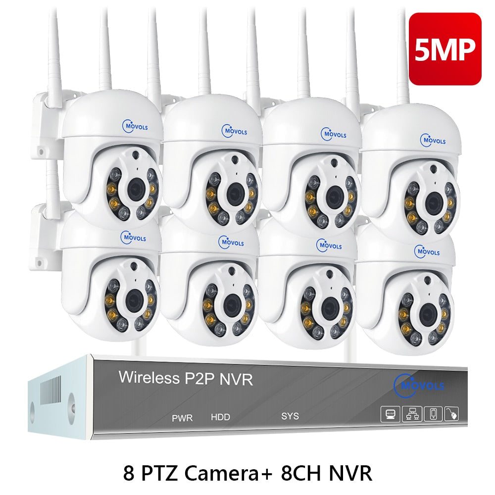 Movols H.265 3MP 5MP HD Wireless CCTV System