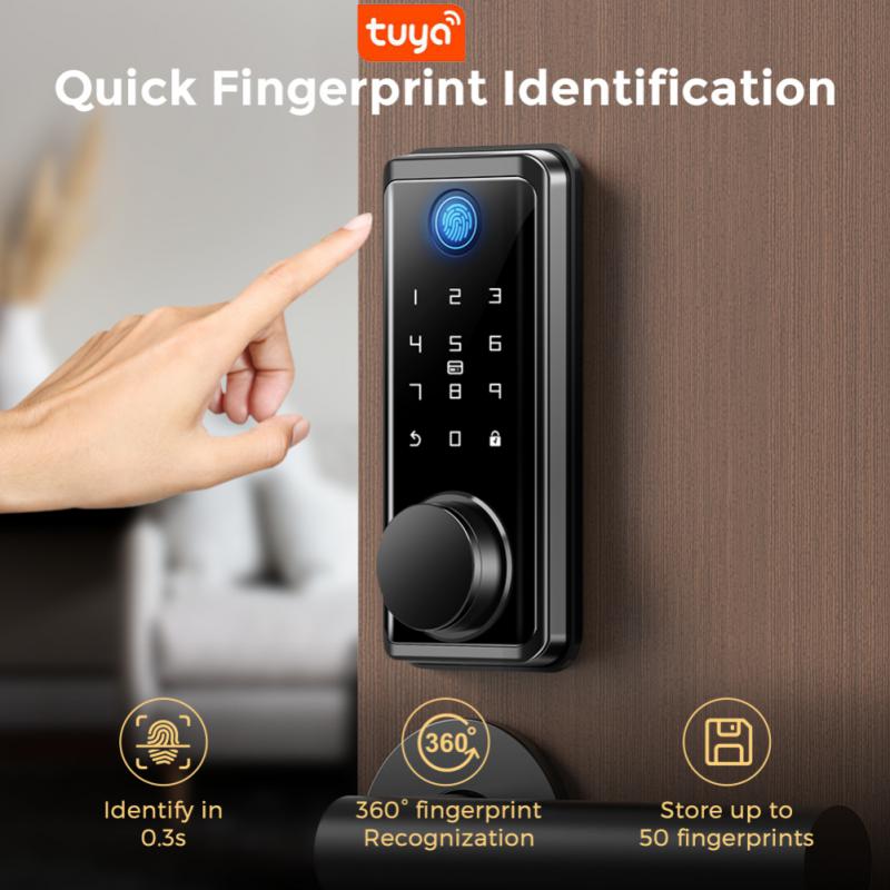 Compatible Fingerprint Lock Keyless Tuya Password