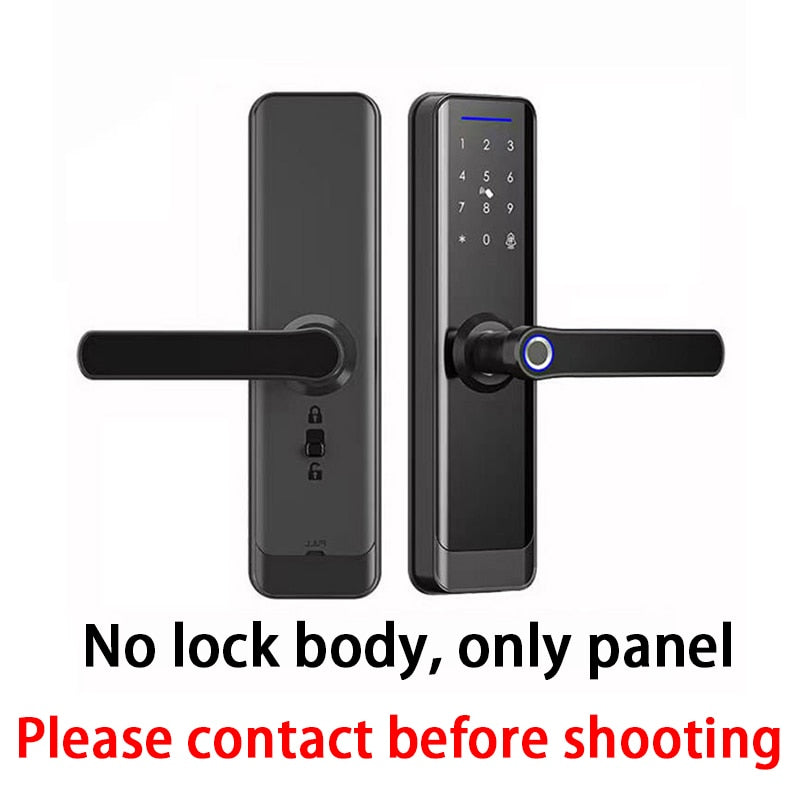 Electronic Door Lock Biometric  Black Smart Lock