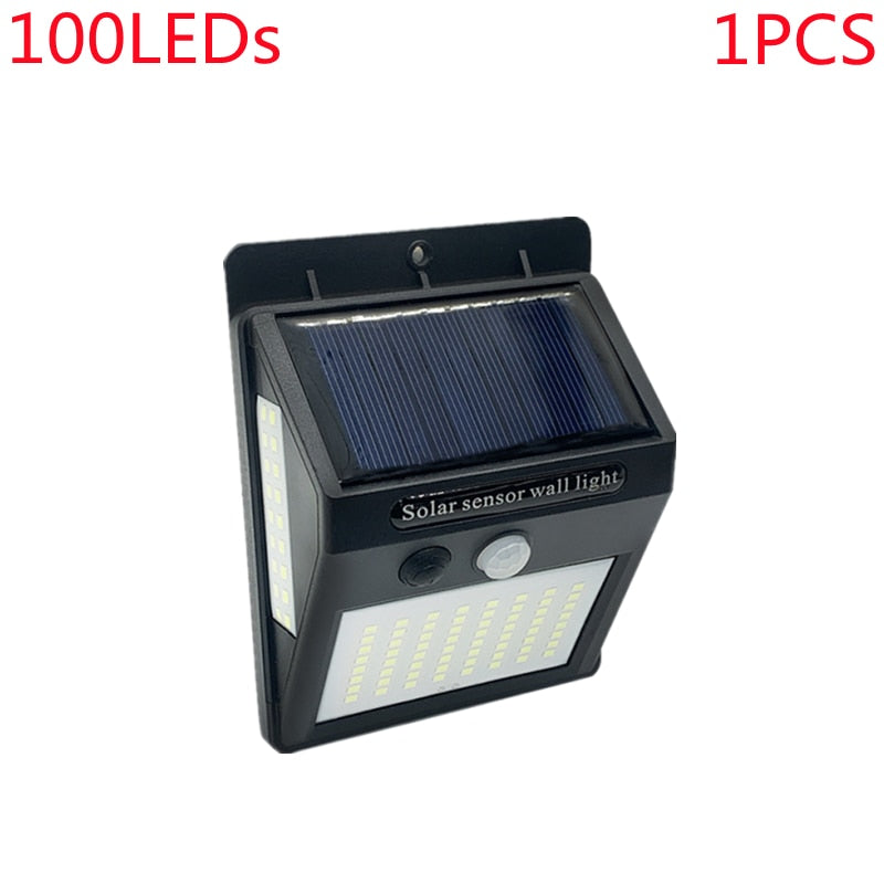 3Mode Waterproof 100 LED Solar Motion Sensor