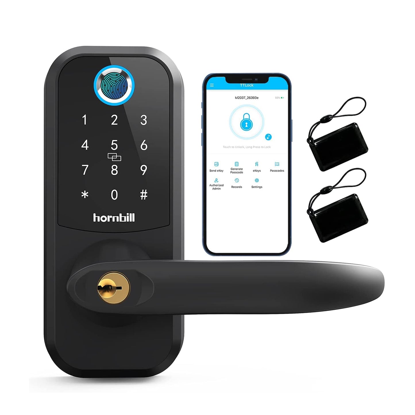 Hornbill Bluetooth Electronic Biometric Fingerprint
