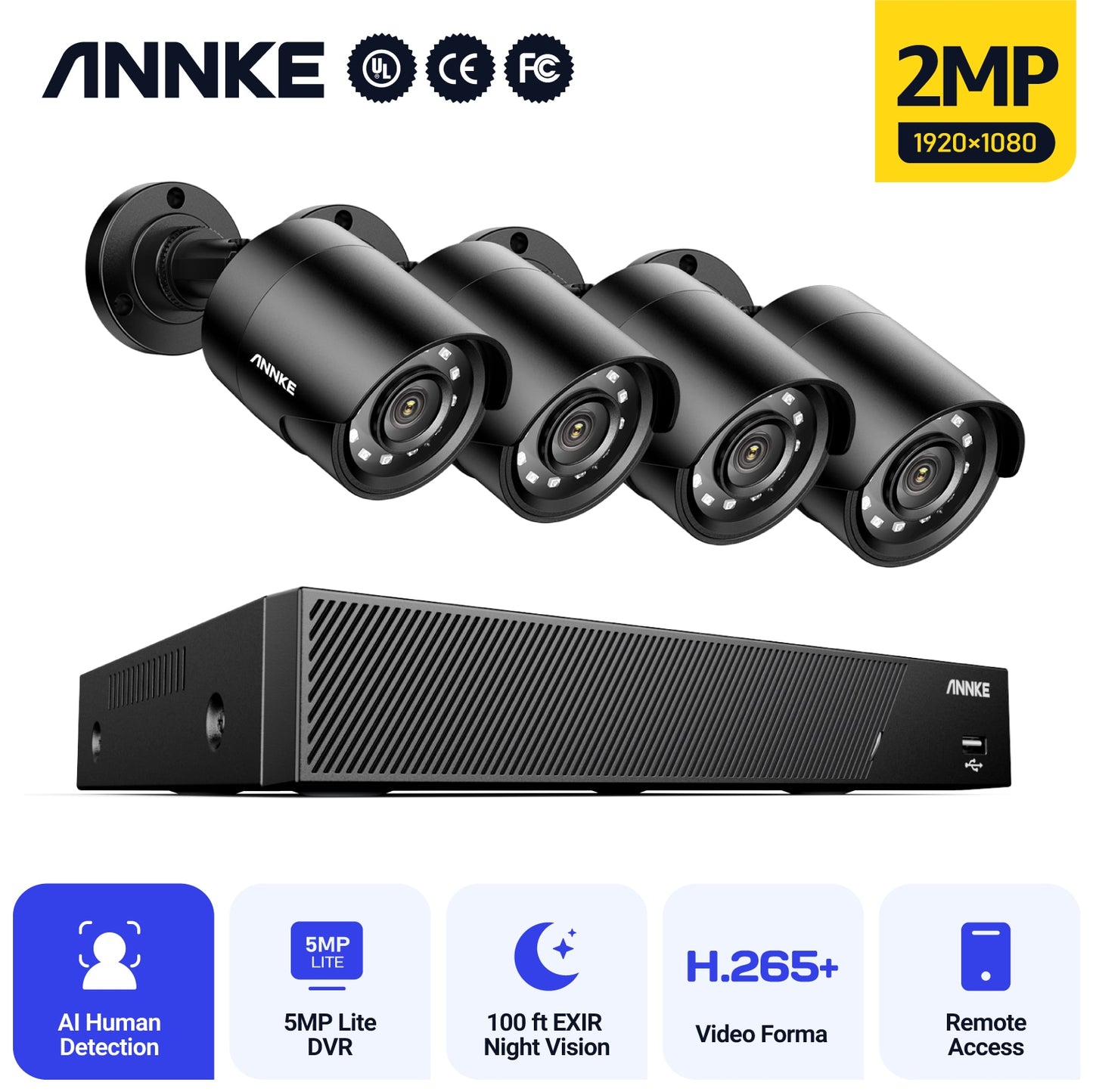 Annke 8CH 5MP DVR CCTV Surveillance System