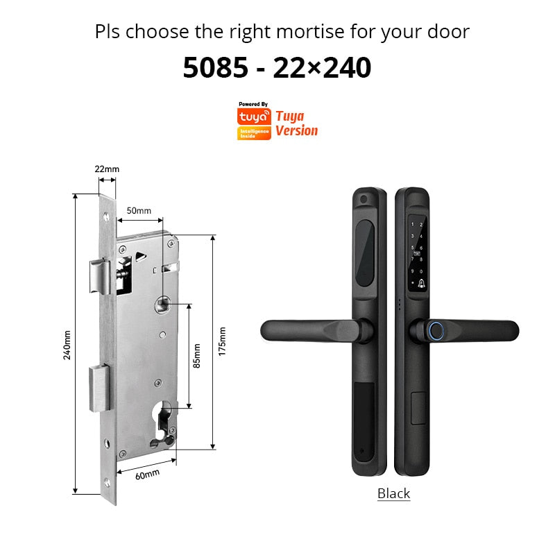 Tuya WiFi App Waterproof Smart Door Lock